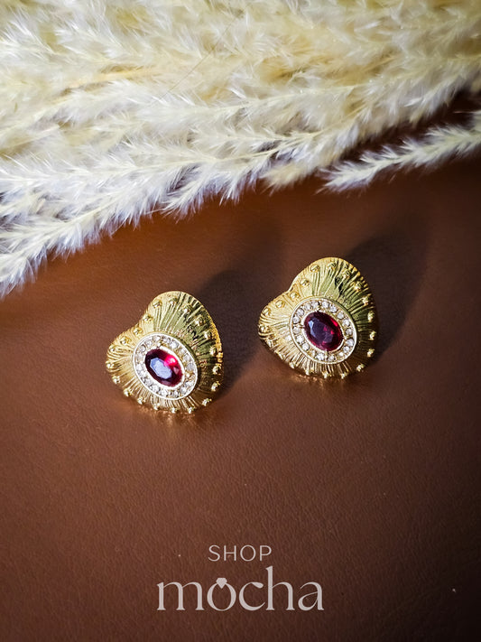 Rosaline Heart Earrings