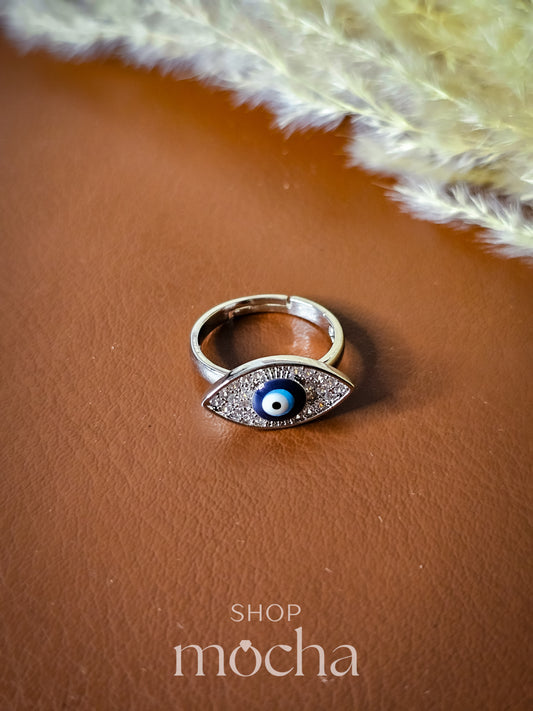 Medusa Evil-Eye Adjustable Ring