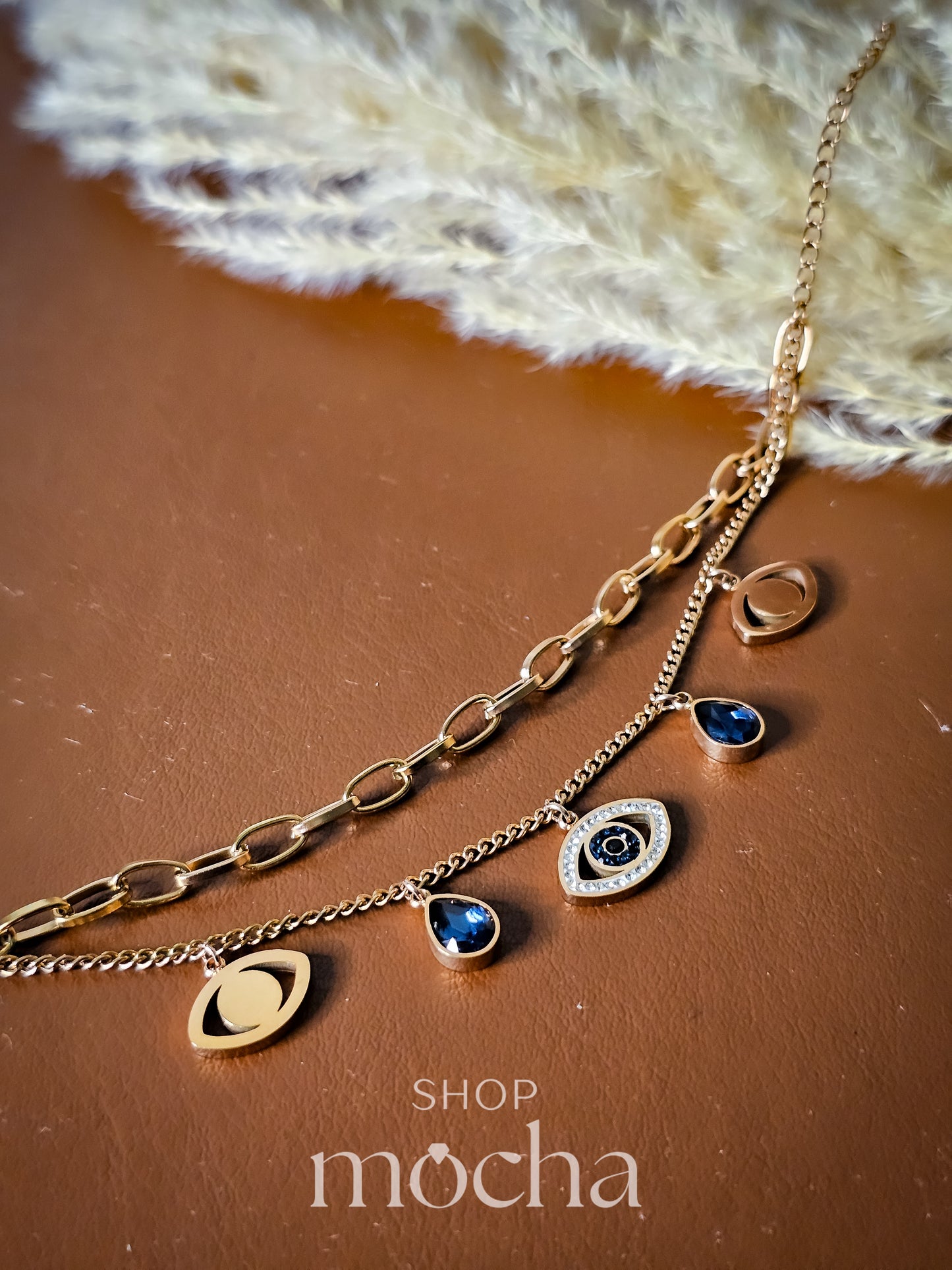 Nicole Evil Eye Charms Bracelet