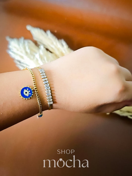 Nina Evil Eye Charms Bracelet